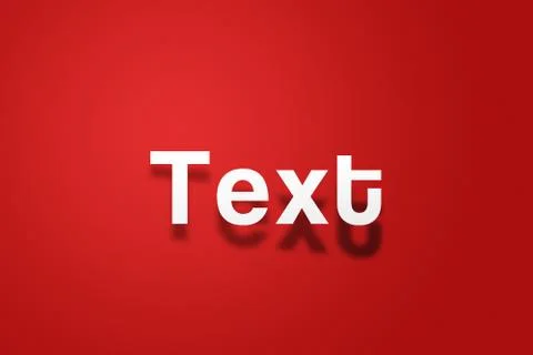 Shadow Text Stock Illustration