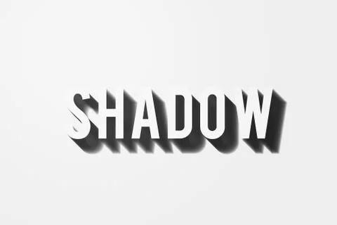 Shadow Text Stock Illustration