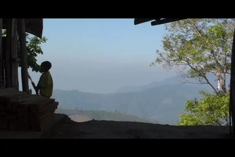 Shadow Thai Child Stock Footage