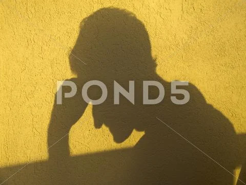 Shadow thinker Stock Photos