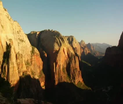 Shadow time-lapse over redrock cliffs Stock Footage 21684119