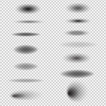 Shadow On Transparent Background 스톡 일러스트