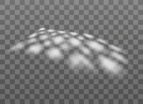 Shadow on transparent background vector illustration, sun light from window Ilustración de archivo