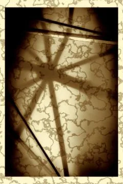 Shadow of an umbrella with a black frame, abstract art Stock Photos