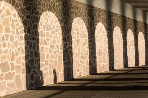 Shadow walk Stock Photos