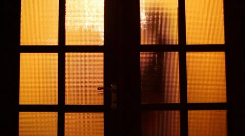 Shadow of walking man Stock Footage 34547842