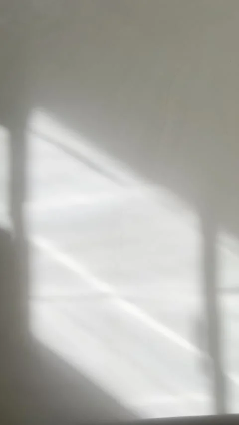 Shadow of Walking Person Cast on White Wall Vertical Video Video stock 334575090