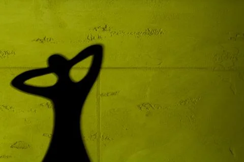 Shadow on wall 2 Stock Photos