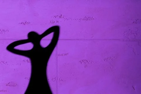 Shadow on wall 4 스톡 사진