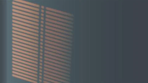 Shadow on wall in dark room. Red light reflection. 스톡 일러스트