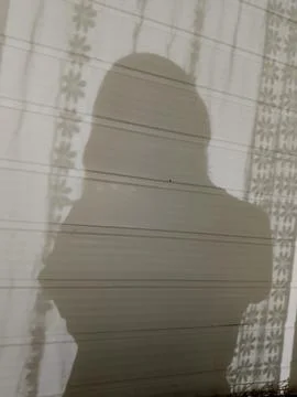 Shadow on the wall 스톡 사진