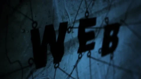 The Shadow of the Web Word. Video stock 55248937