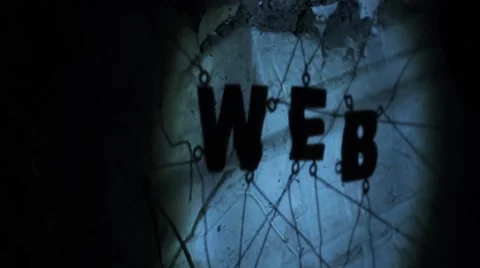 The Shadow of the Web Word Stock Footage 55248974