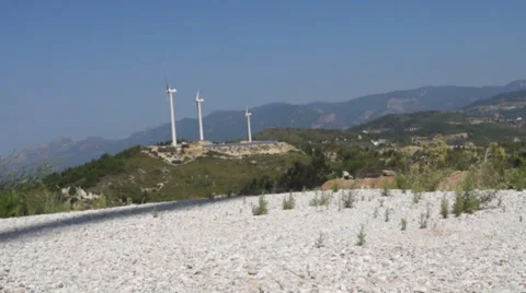 Shadow of a wind generator Vidéo 28436998
