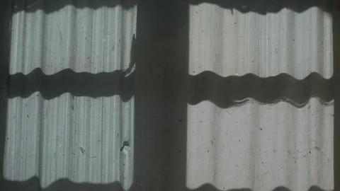 The shadow of the window and the butterfly on the curtain 2 Stock-Footage 129463017