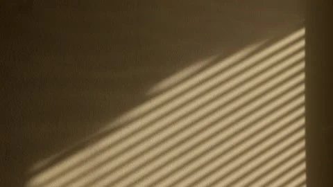 Shadow of window blinds on a beige wall background Stock Footage 331455710