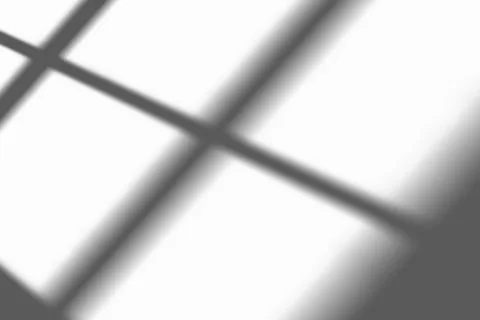 Shadow from window, overlay effect. Realistic gray shadow on white background Illustrazione stock