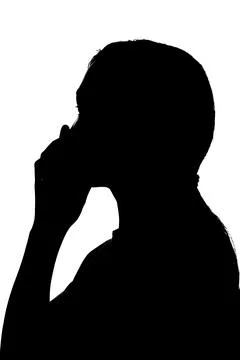 Shadow of a woman Stock Illustration