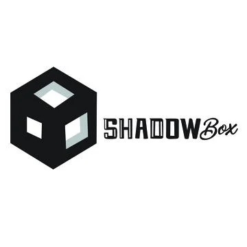 ShadowBox Logo Design with 3D Geometric Cube. Stock-Illustration