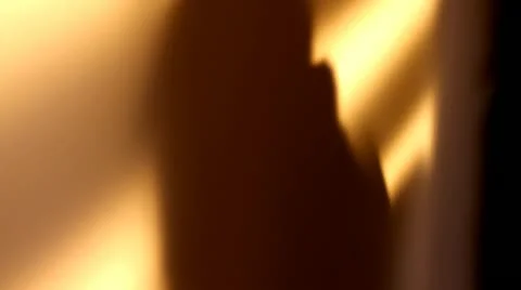 Shadowed Man Pins Map to Wall HD Video Stock Footage 22149556