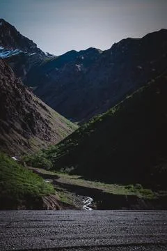 Shadowed Valleys of Alaska Stock Photos