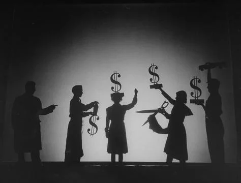 Shadowgraph Play's Presentation, New York, USA Stock Photos