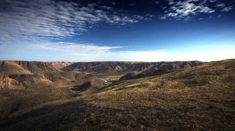 SHADOWPLAY ON BARE HILLSCAPE HD Stock Footage 45343192