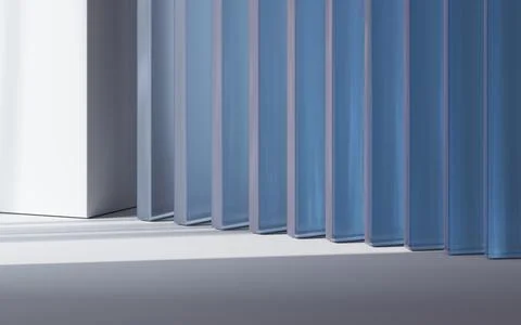 Shadows and walls in an empty room, 3d rendering. Ilustración de archivo
