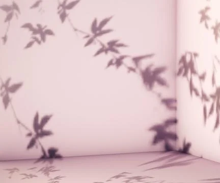 Shadows background.3d illustration Stock Illustration