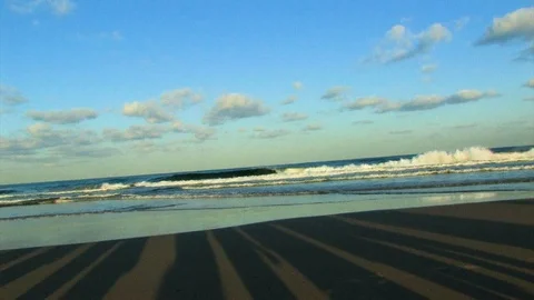 Shadows on beach Video stock 89482028