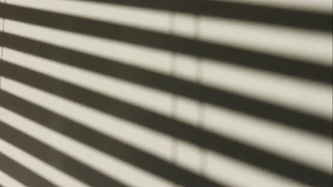 Shadows from the blinds on a white wall Video stock 210171596