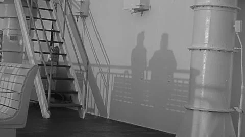 Shadows on a Boat Stock Photos