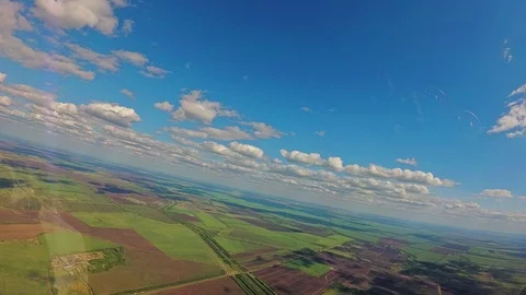 Shadows from clouds in the fields Stock Footage 94653188