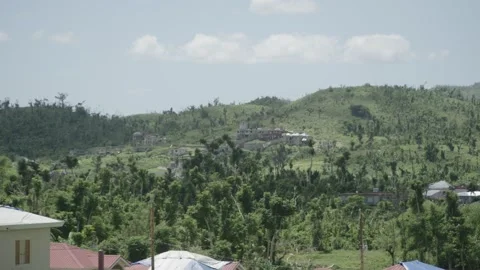 Shadows of clouds over a hill Stock Footage 340821414