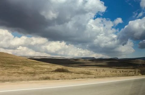 The shadows of the clouds. Photos