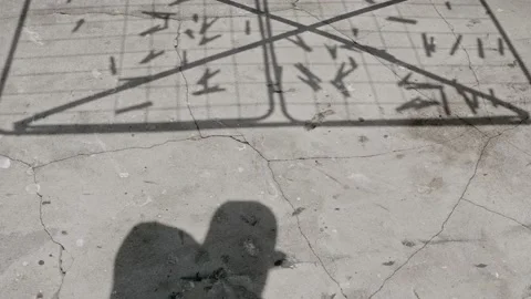 Shadows on the concrete balcony floor Stock Footage 155207255