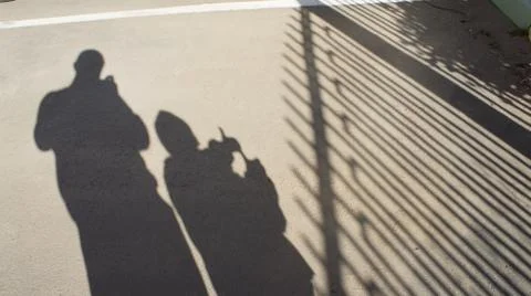 The shadows on the ground Stock Photos