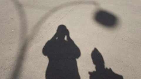 The shadows on the ground Stock Photos
