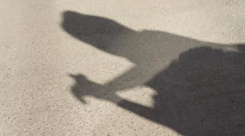 The shadows on the ground Stock Photos