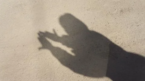 The shadows on the ground Stock Photos