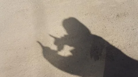 The shadows on the ground Stock Photos