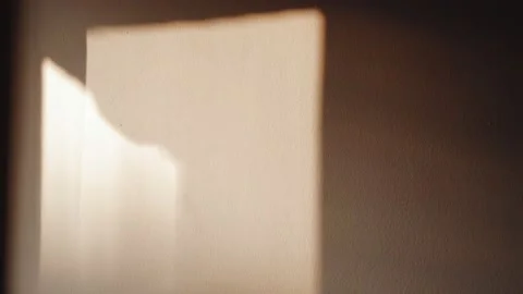 Shadows of hands on the wall. Games with light and shadow. Abstract shadows Video stock 132409982