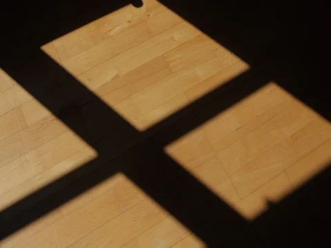 Shadows on Hardwood Floor Time-Lapse Stock Footage 77559784