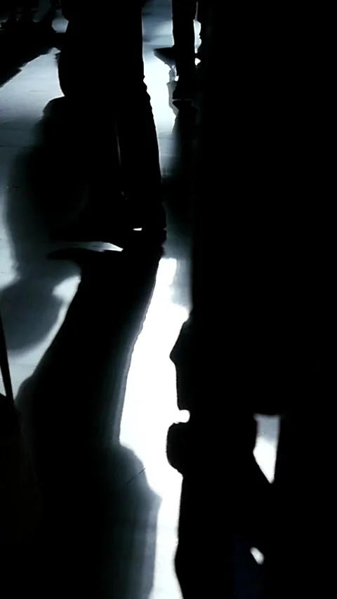 Shadows of Movement An Engaging and Dynamic Dance between Light and Dark Stock Footage 288227414