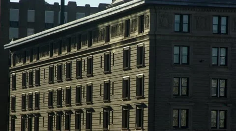 Shadows moving over an old brick building timelapse Video stock 15464802
