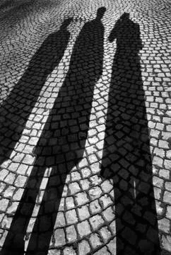 Shadows of people Stock Photos