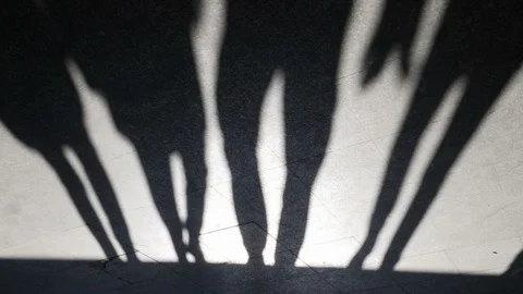 Shadows of people walking. Stock-Footage 111725507