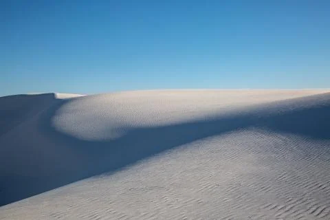 Shadows on Sand Dunes Stock Photos