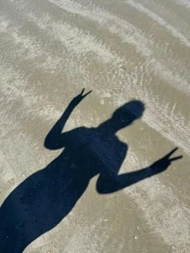 Shadows in the Sand Stock Photos