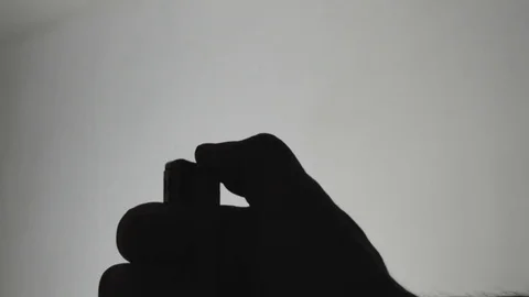 Shadows - smoking Stockbeeldmateriaal 76092610